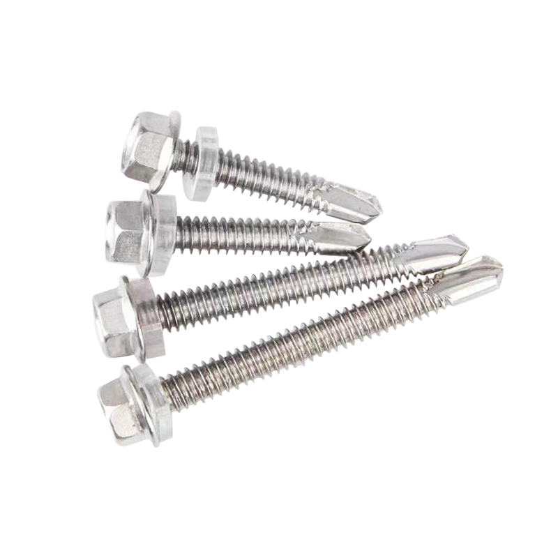 410 Stainless Steel Outer Hexagonal Drill Tail Screw